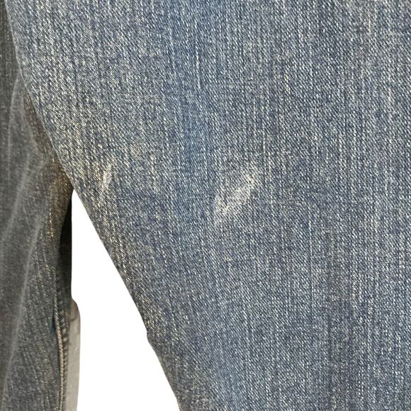 Carhartt Relaxed Fit Dark Wash Flannel Lined Straight Cut Mid Rise Jeans Size 16 - Picture 8 of 16